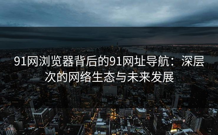 91网浏览器背后的91网址导航:深层次的网络生态与未来发展